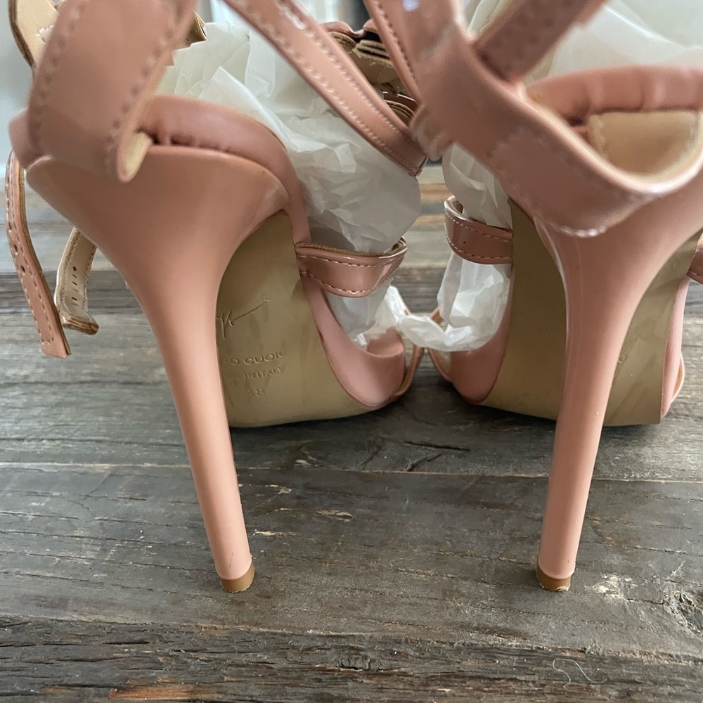 Giuseppe Zanotti Cruel Summers Sz 8 Authentic Heels Made in Italy, Pale Pink - Picture 8 of 14